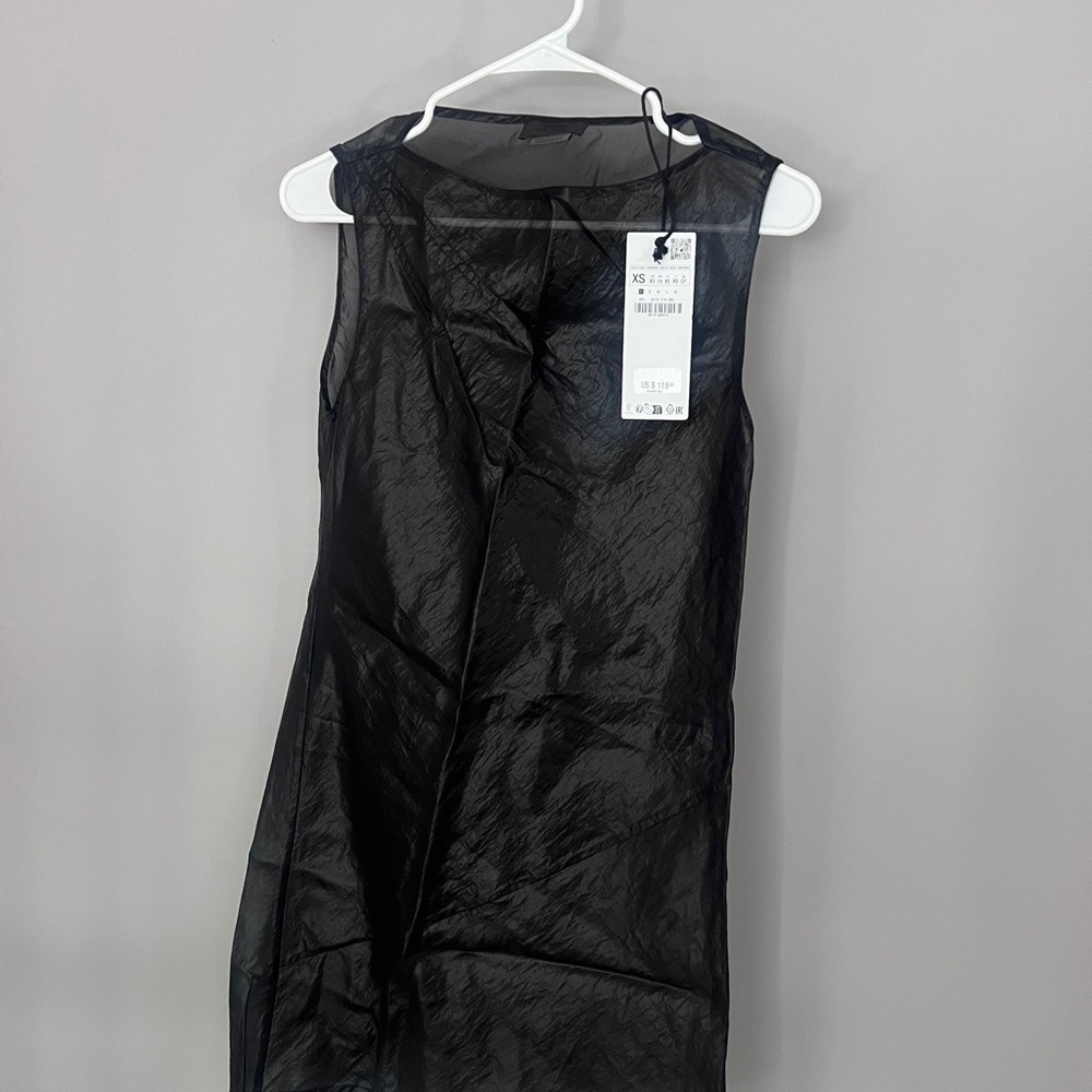 Zara Steven Meisel Sheer Sleeveless Dress